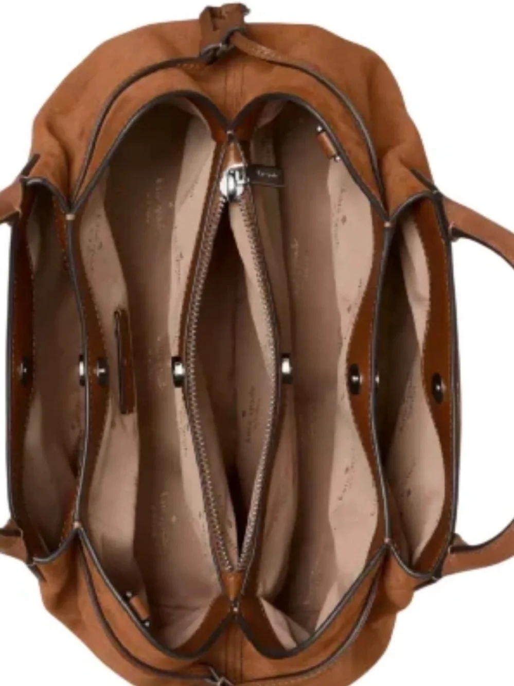 kate spade Suede Satchel in Chestnut Brown - Large